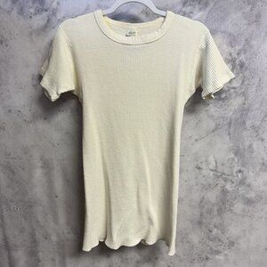 Vintage 80s KMart Waffle Knit Thermal Shirt Adult XL Short Sleeve